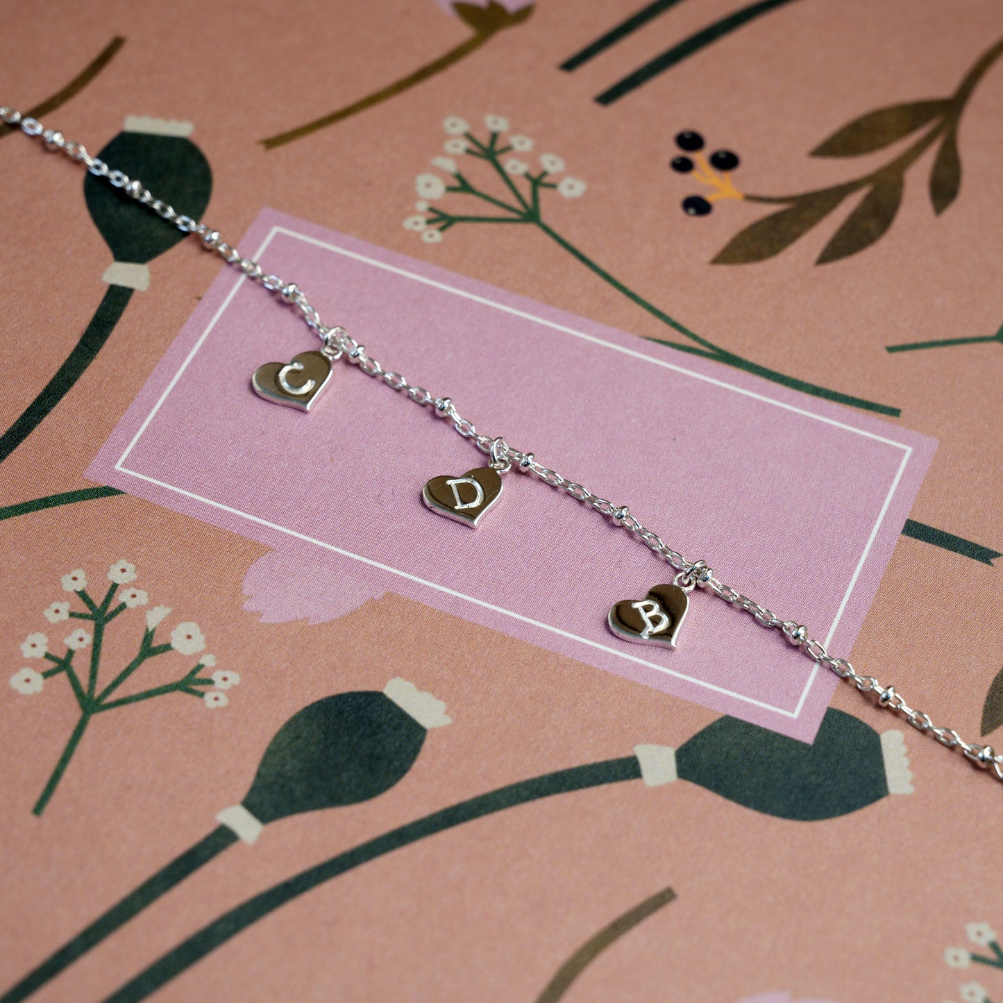 Silver Hearts Bracelet