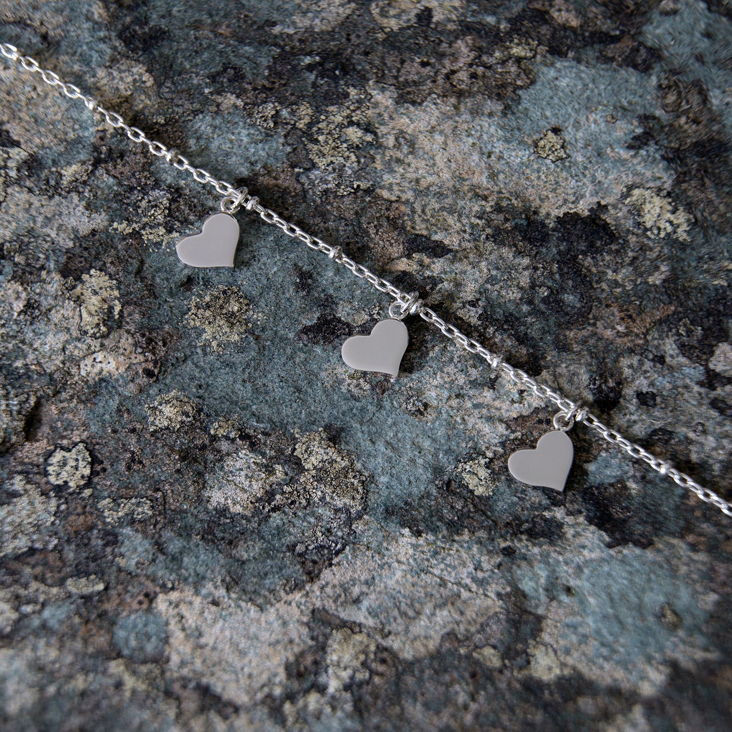 Silver Hearts Bracelet