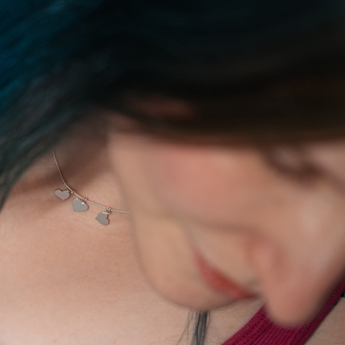 Silver Hearts Necklace