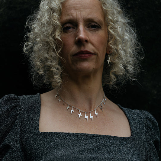 Astrape Statement Lightning Necklace