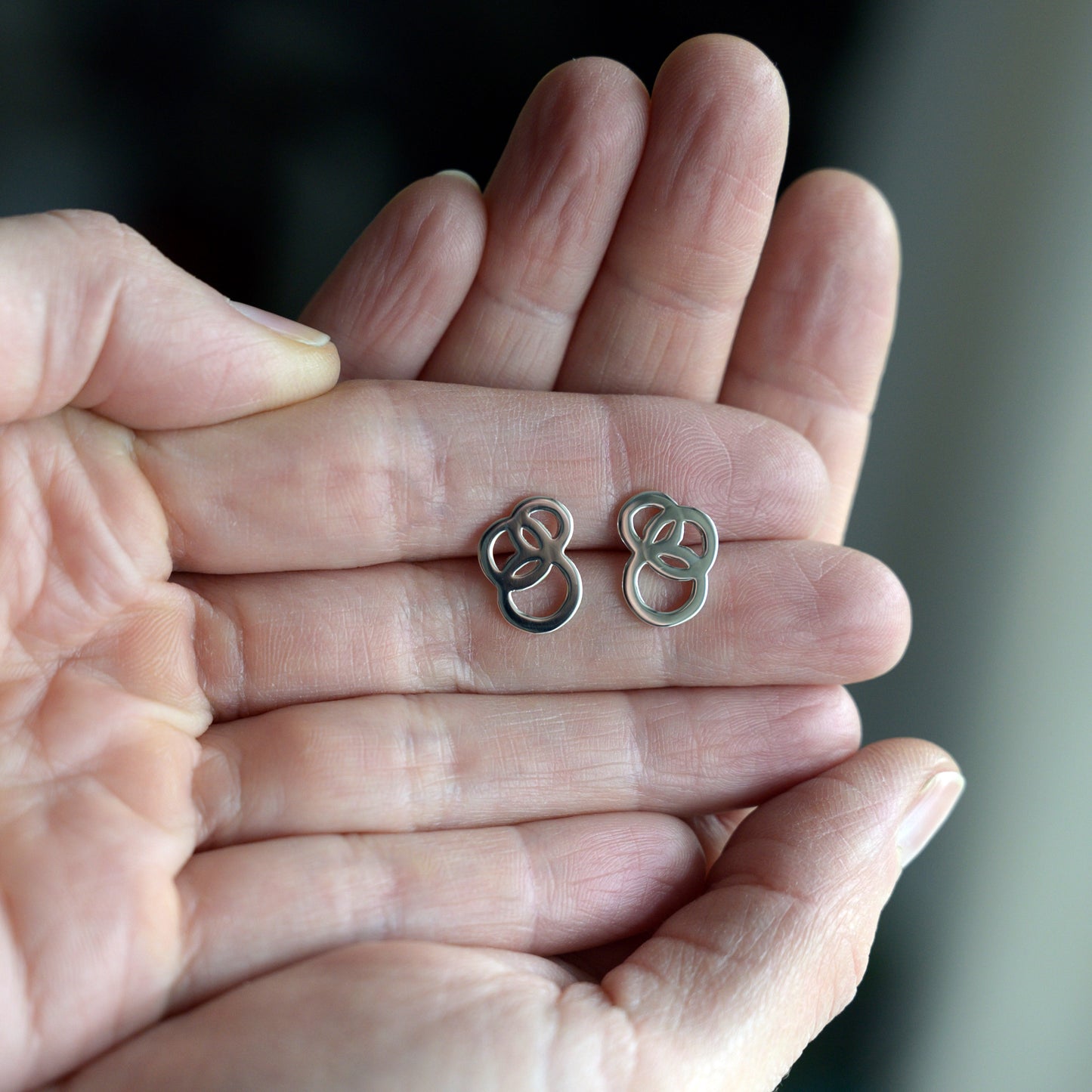 Revolution Silver Studs - open design