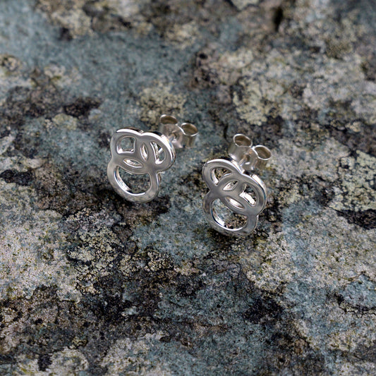 Revolution Silver Studs - open design