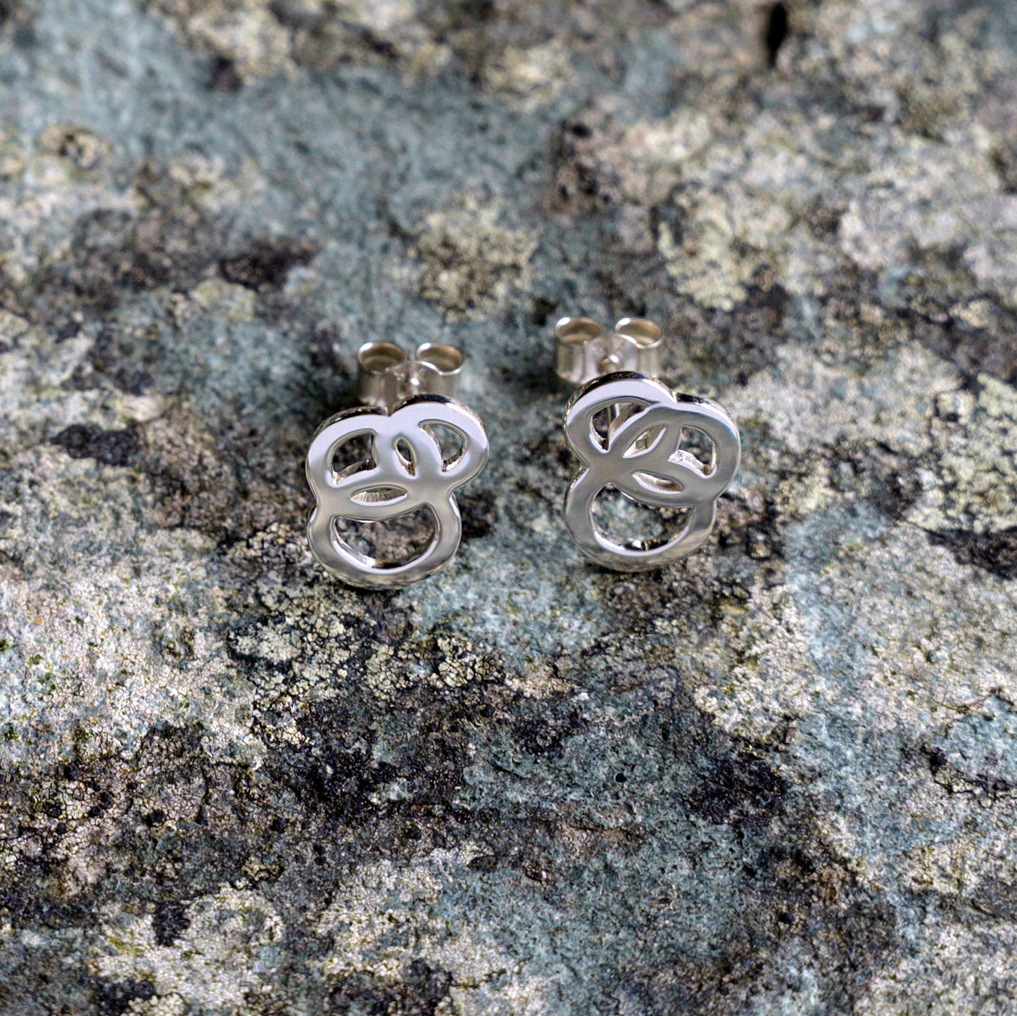 Revolution Silver Studs - open design