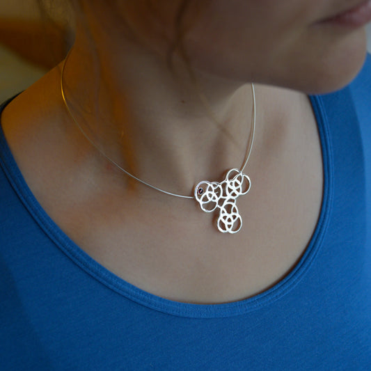 Revolution Red Garnet Large Pendant