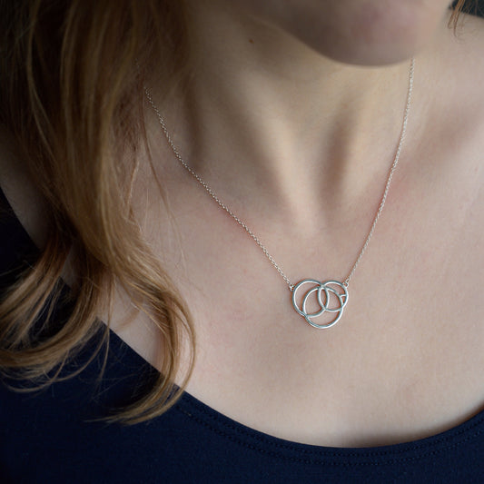 Revolve Silver Necklace