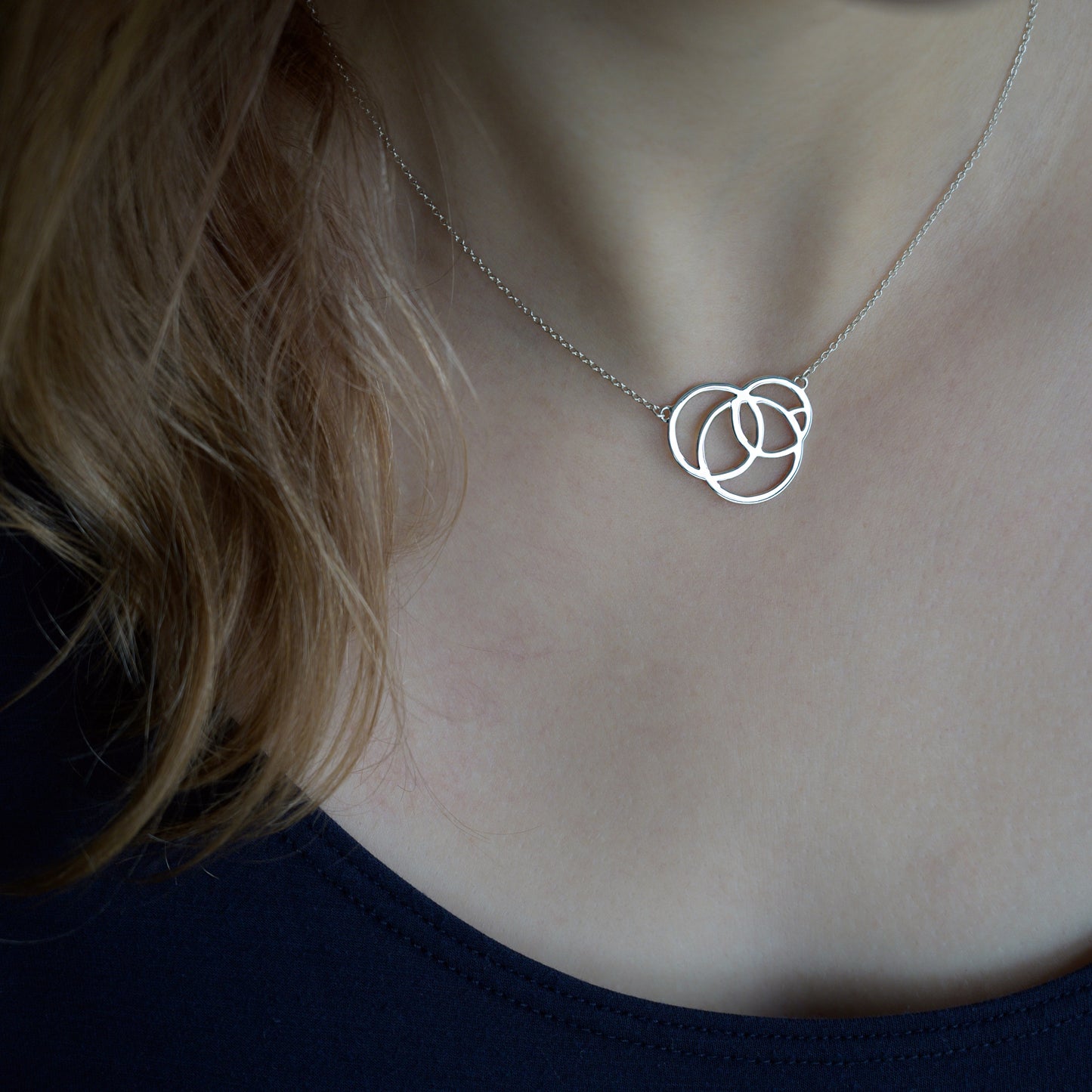 Revolve Silver Necklace