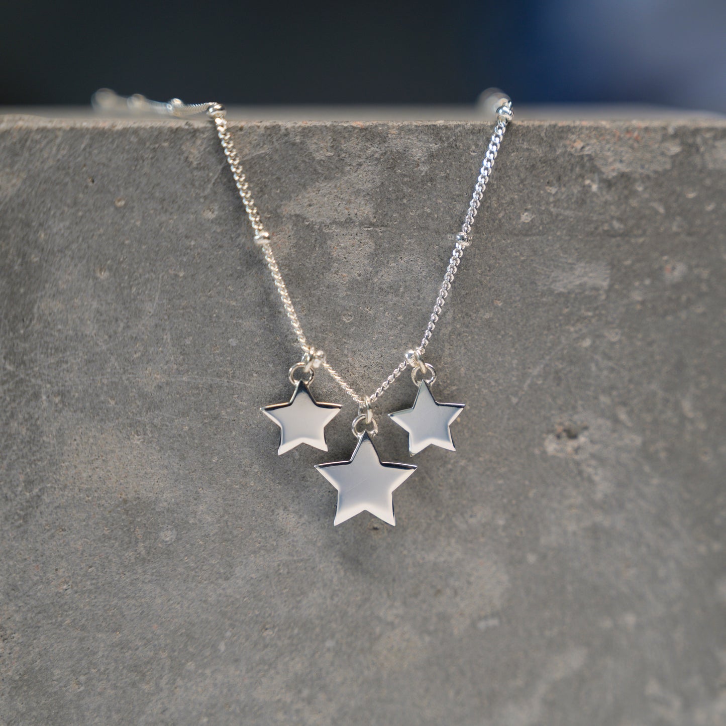 Silver Stars Necklace