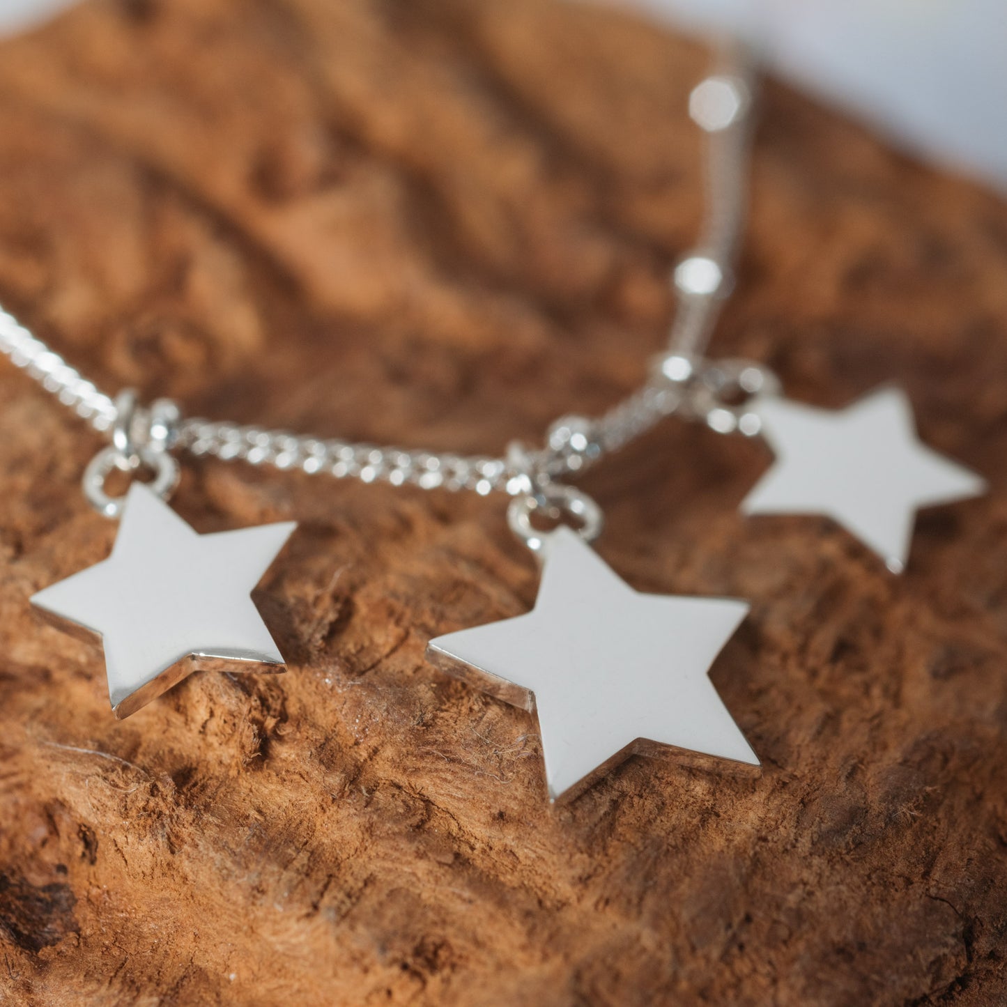 Silver Stars Necklace