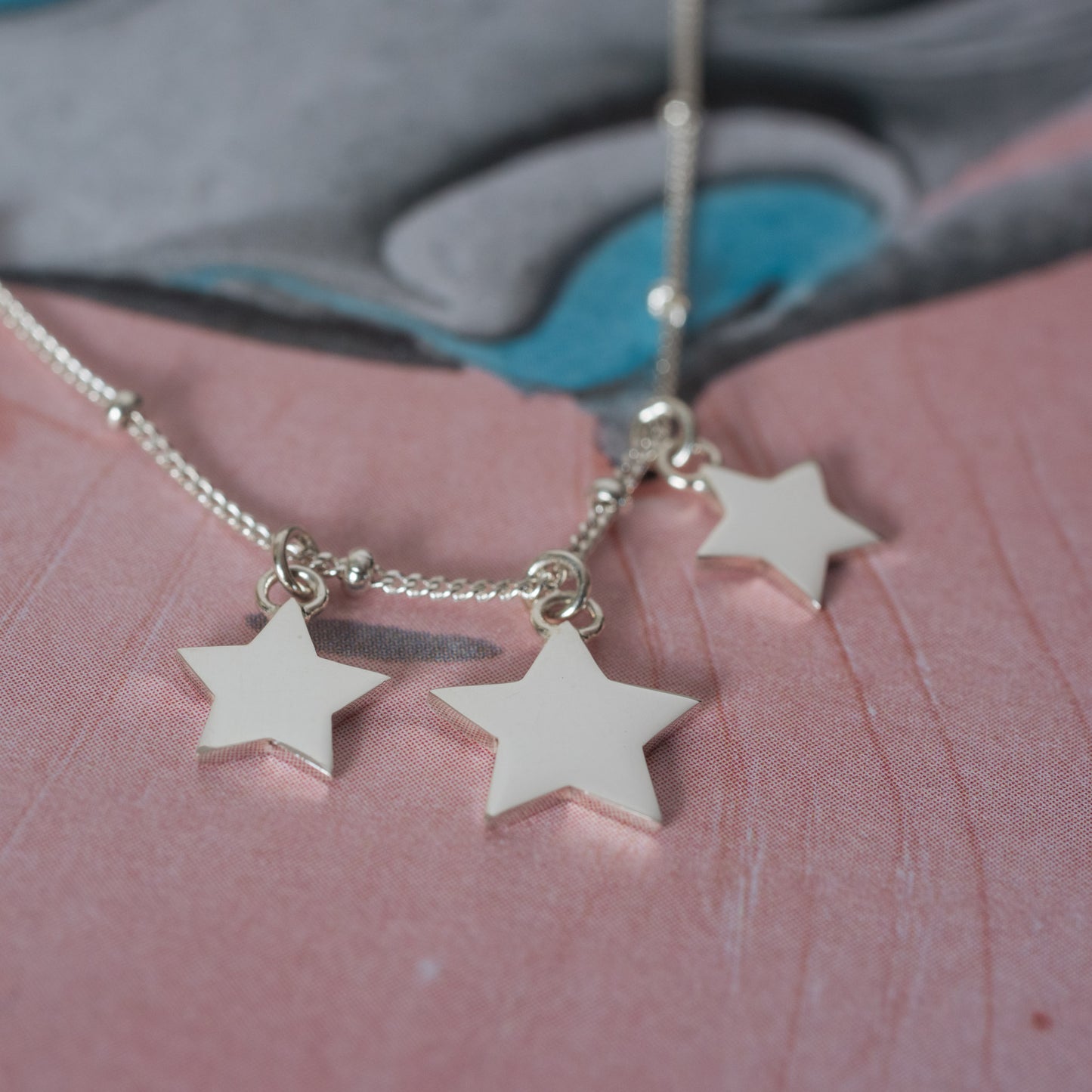 Silver Stars Necklace