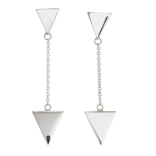 Metrica Duo Triangle Studs