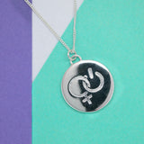 Triple Goddess Coin Necklace