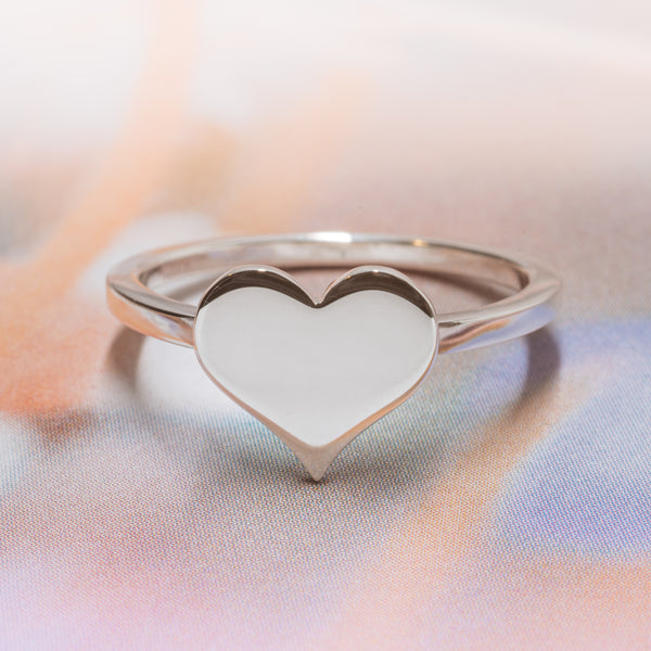 Silver Heart Ring