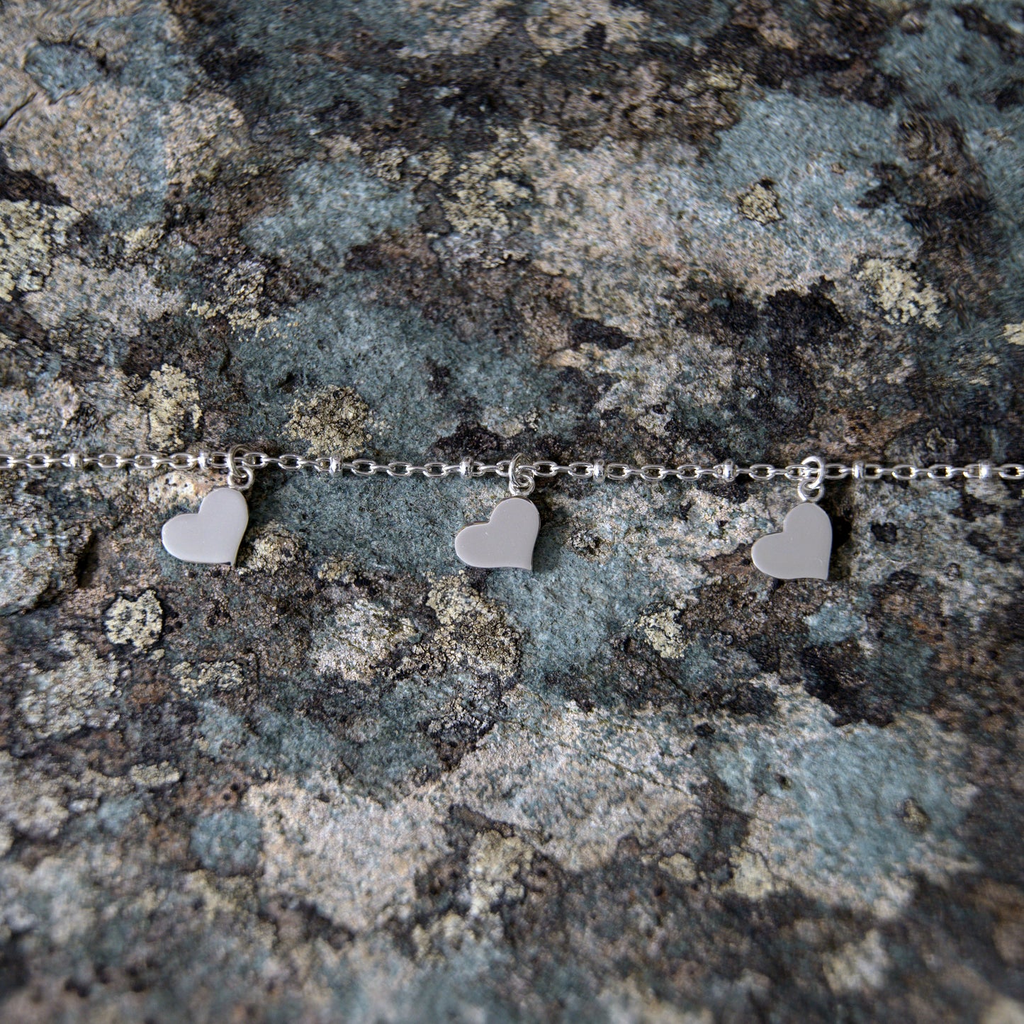 Silver Hearts Bracelet