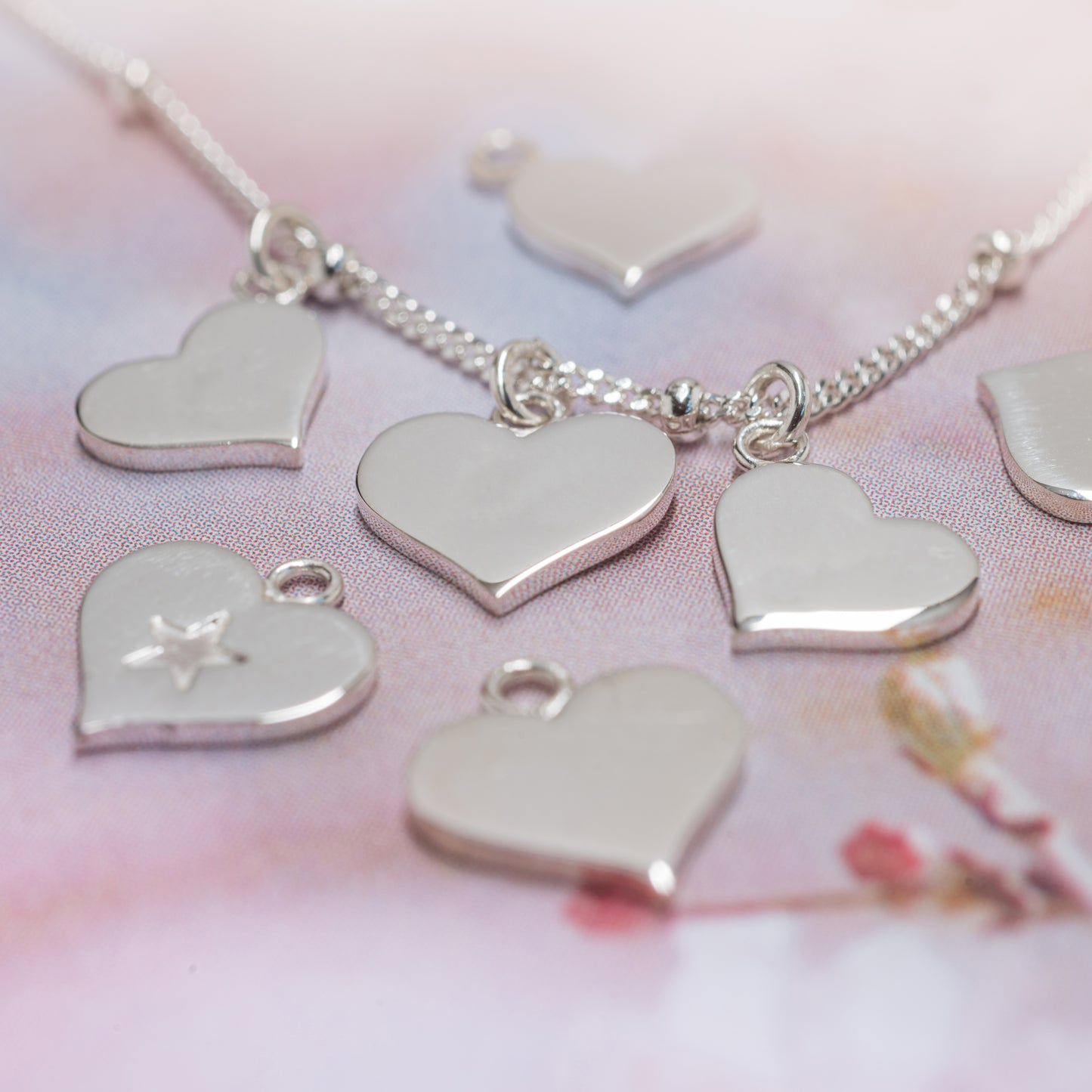 Silver Hearts Necklace