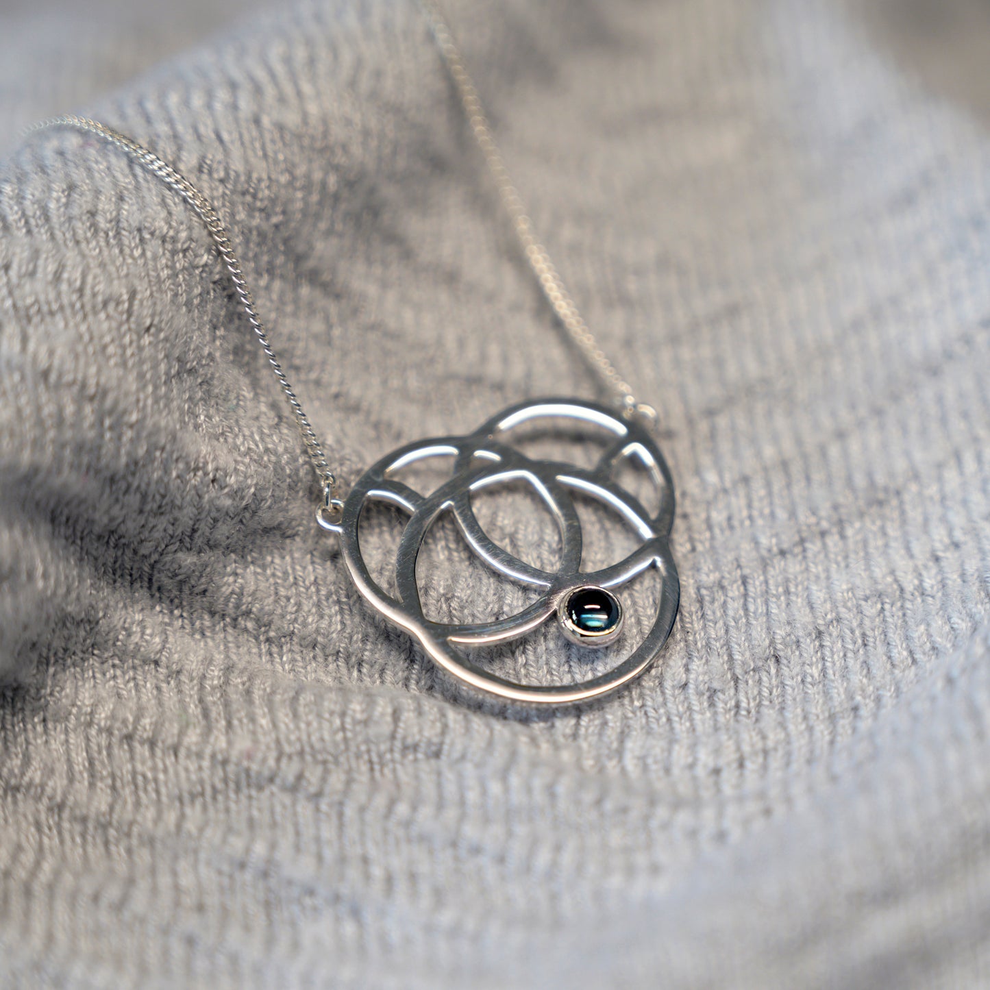 Revolve London Blue Topaz Necklace