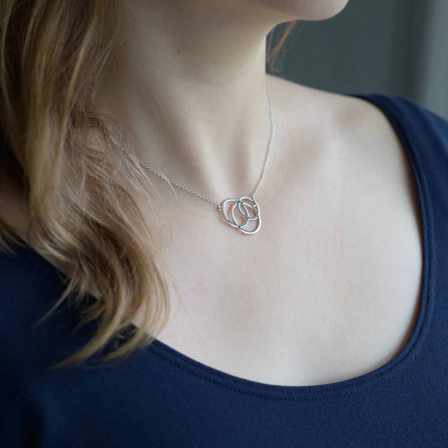 Revolve Silver Necklace