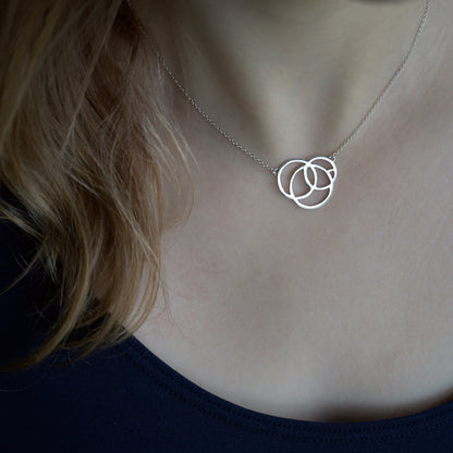 Revolve Silver Necklace