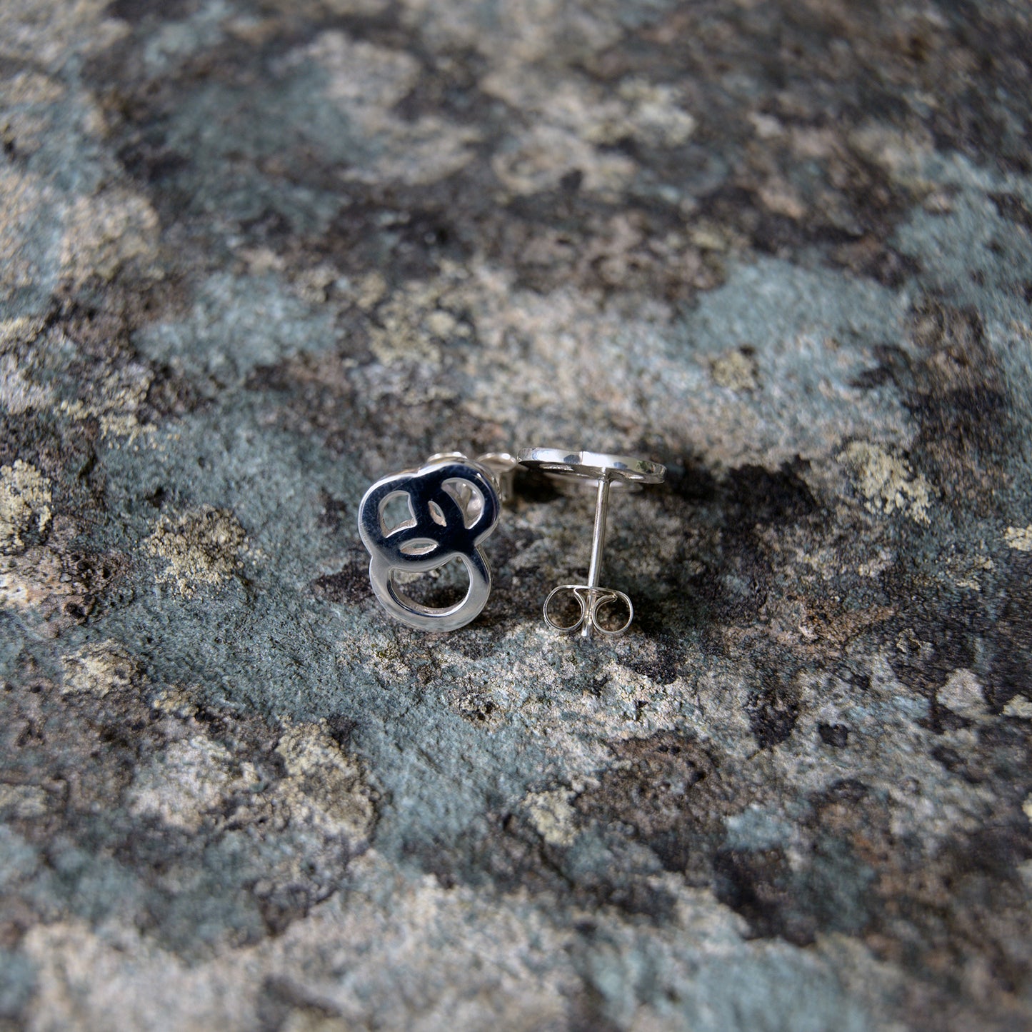 Revolution Silver Studs - open design