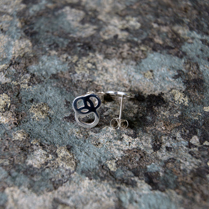Revolution Silver Studs - open design
