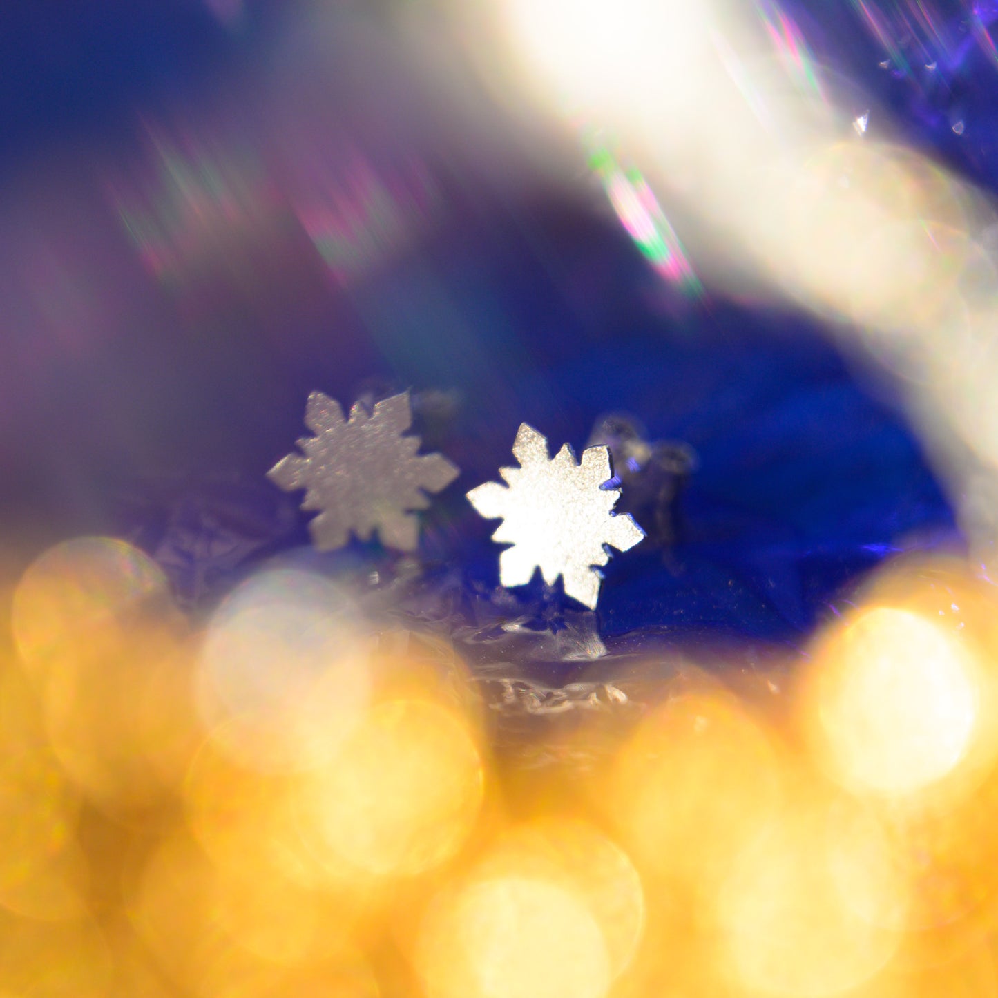 Delicate Silver Snowflake Studs