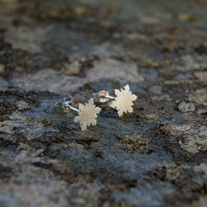 Delicate Silver Snowflake Studs
