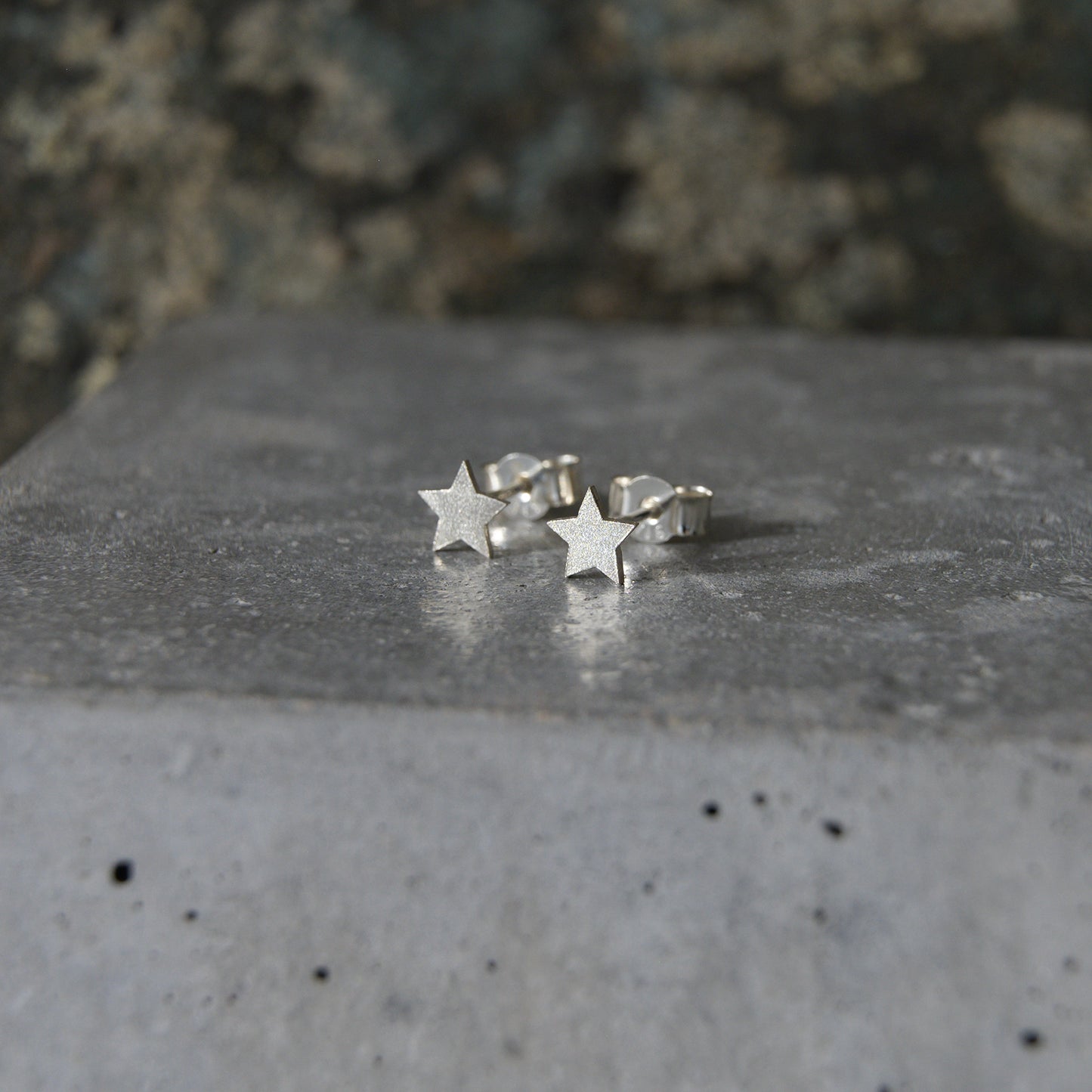 Tiny Silver Star Studs