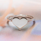 Silver Heart Ring