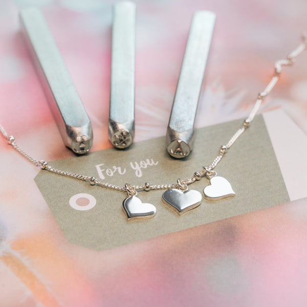 Silver Hearts Necklace