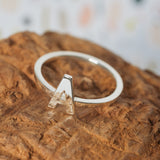 Silver Initial Ring