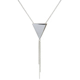 Metrica Triangle Tassel Necklace