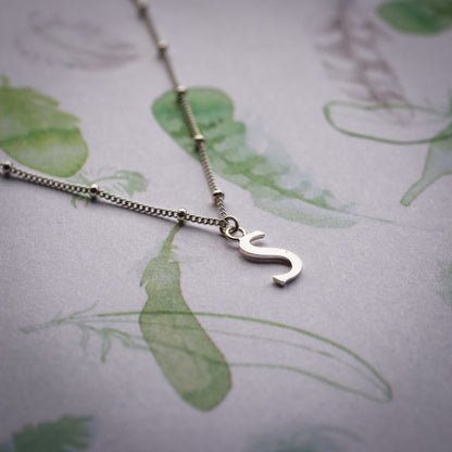 Custom Art Nouveau Letter Necklace