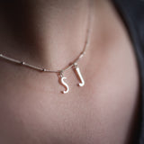 Art Nouveau Initials Necklace