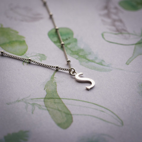 Art Nouveau Initials Necklace