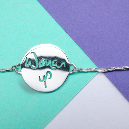 Woman Up Coin Bracelet