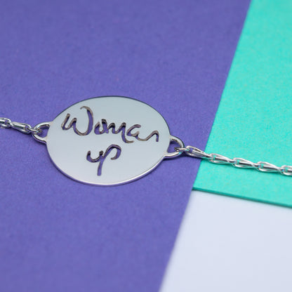 Woman Up Coin Bracelet